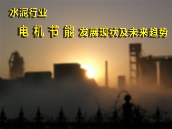 水泥行业电机节能发展现状和未来趋势 水泥行业电机节能发展现状和未来趋势